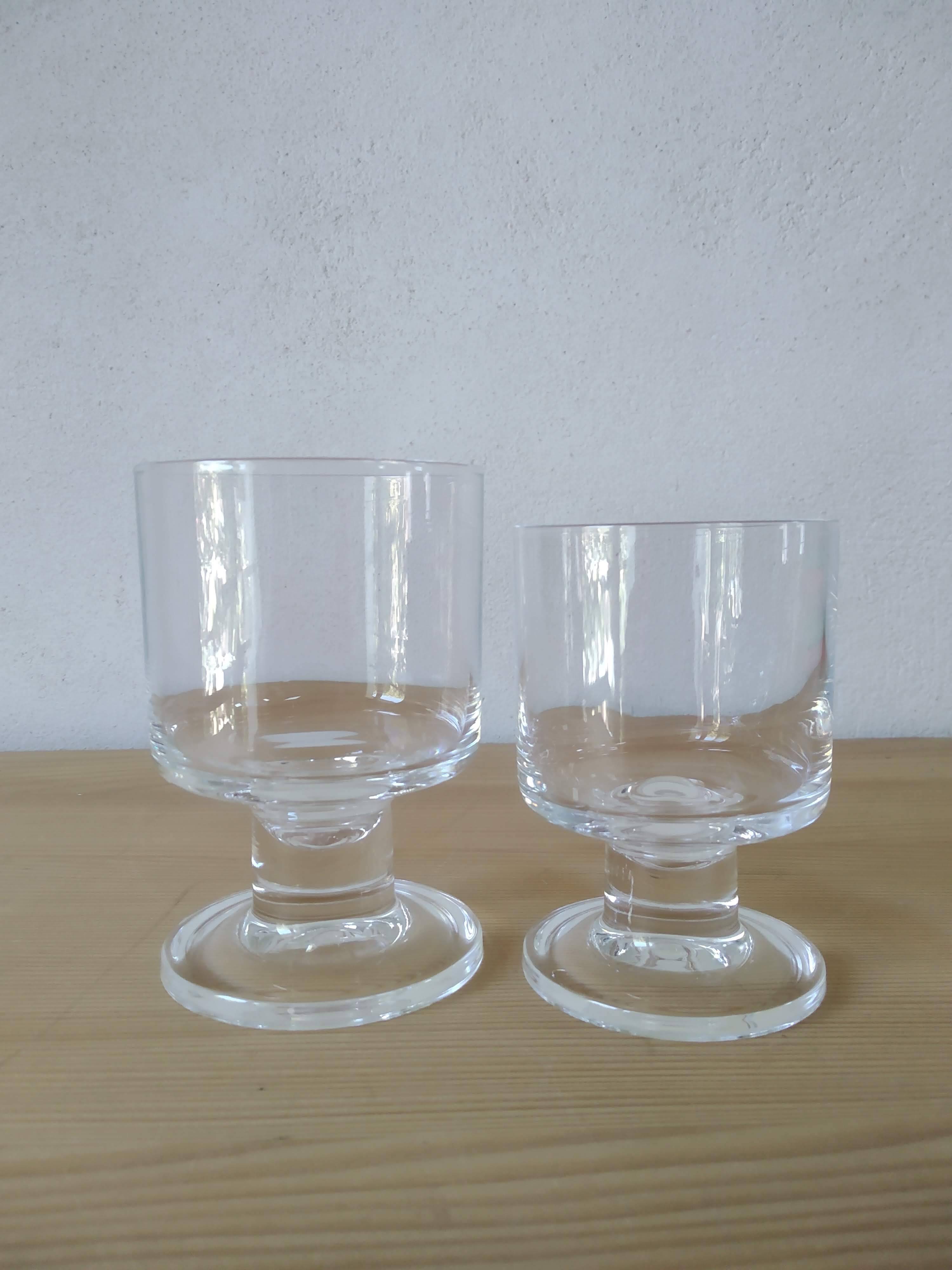 Vintage 70 crystal footed glass from Arques