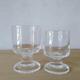 Vintage 70 crystal footed glass from Arques