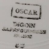 Plat faïence oscar digoin sarreguemines
