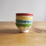 Service of 4 earthenware bowls from Badonviller