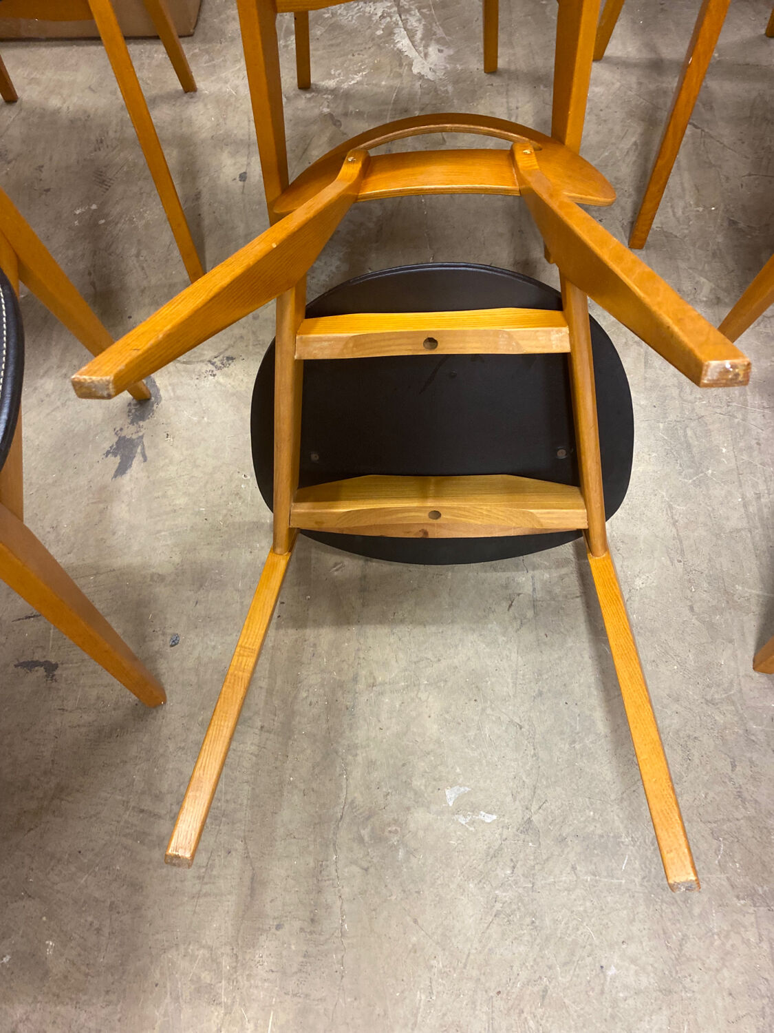 Set of 6 Scandinavian Roger Landault chairs produced by sentou