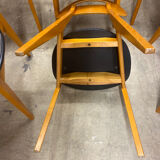 Set of 6 Scandinavian Roger Landault chairs produced by sentou