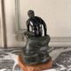 Hermès au repos, bronze Grand Tour, patine noir et verte, XIXème siècle