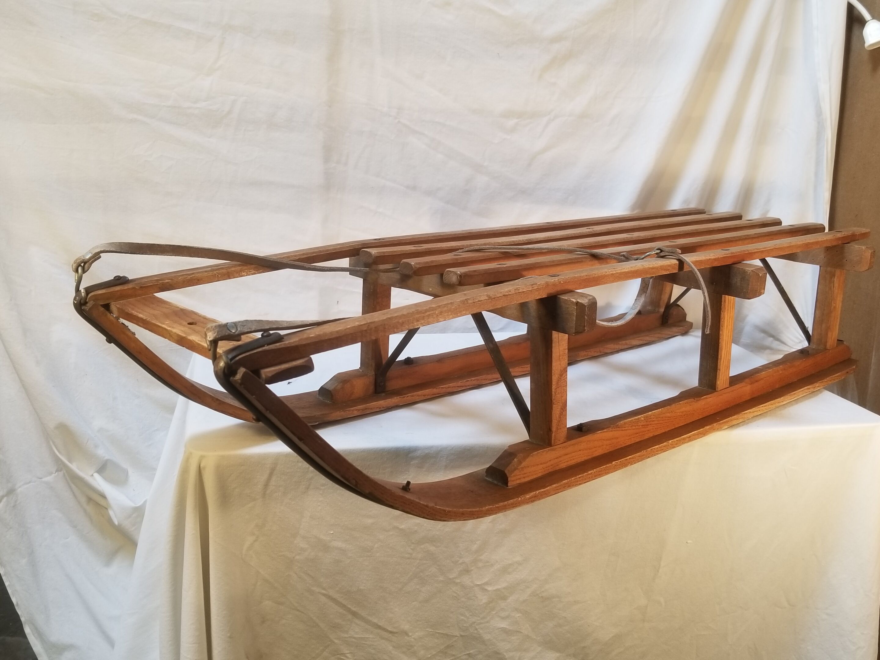 Old wooden sledge large size - 104 cm