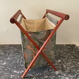 Wood and fabric magazine holders