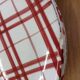 5 old checkered flat plates