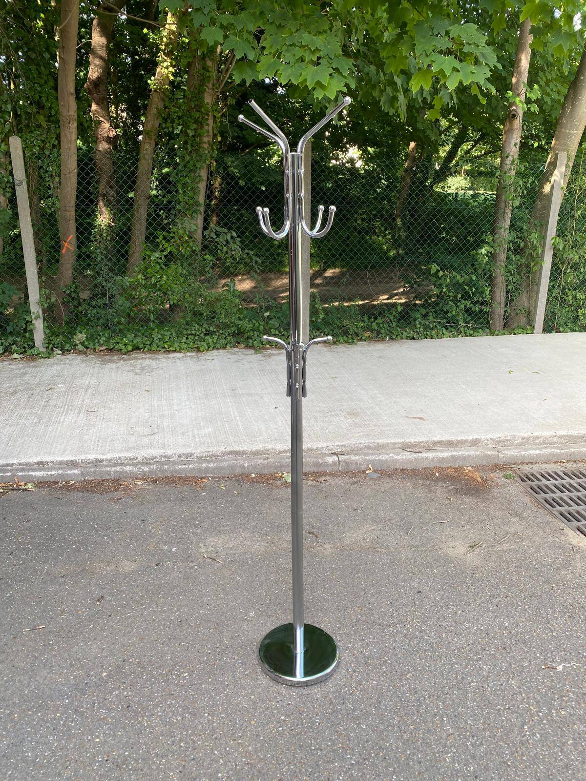 Vintage Parrot Coat Rack in Chrome Steel