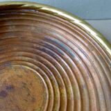 Plat en cuivre et laiton
