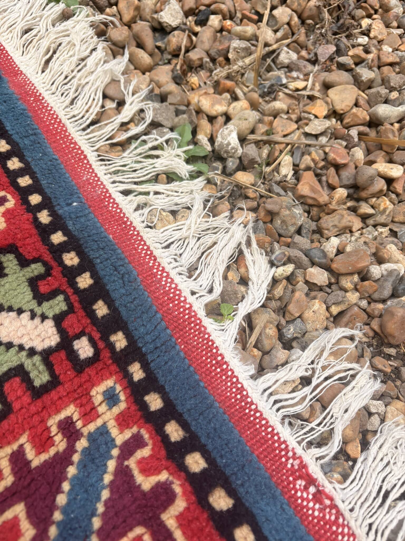 Vintage Oriental Handwoven Caucasian Shirvan Rug 82x130cm