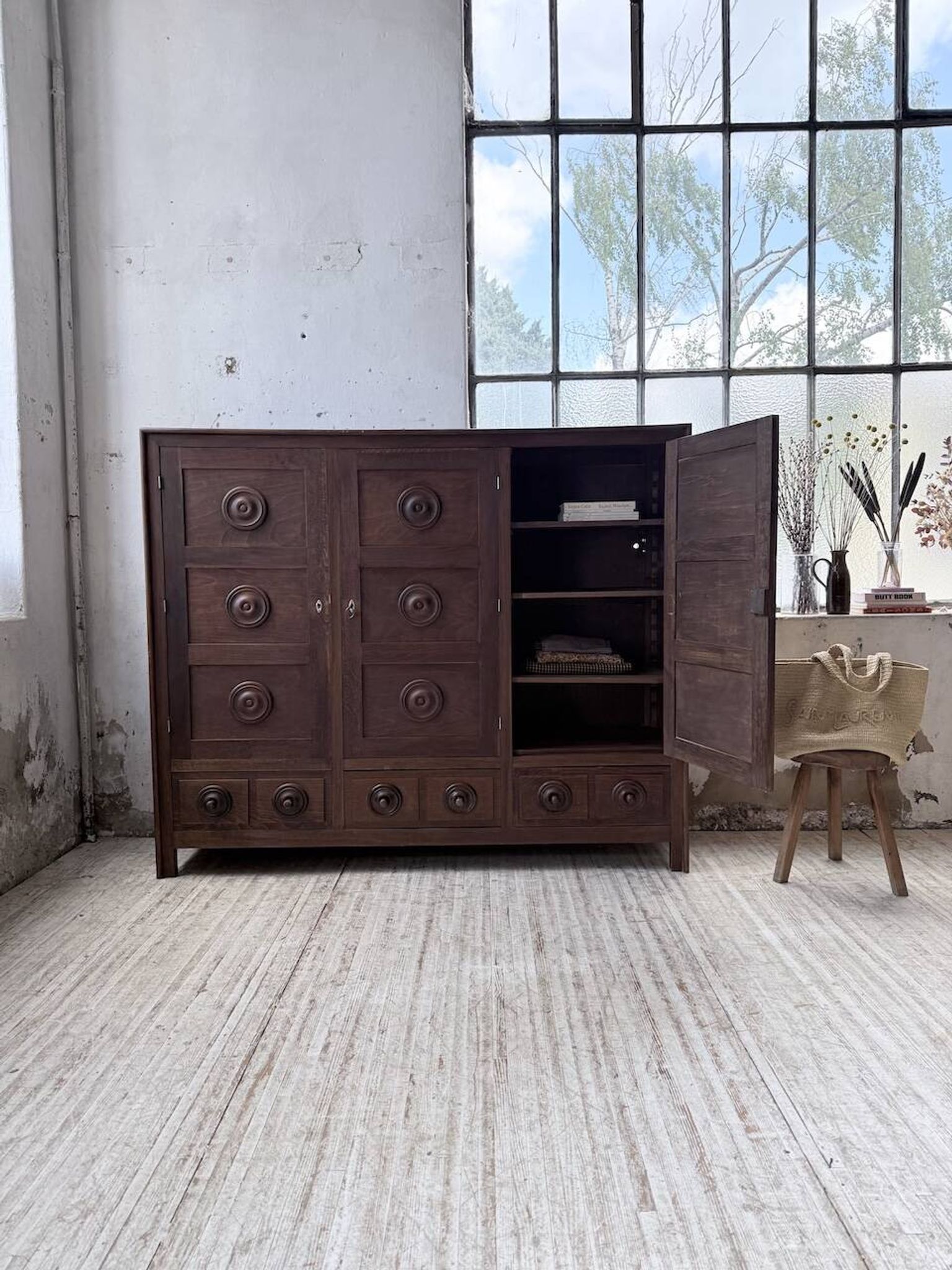 Oak wardrobe "Basque" Dudouyt