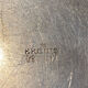 Hollow / hollow plate plates in silver metal Ercuis