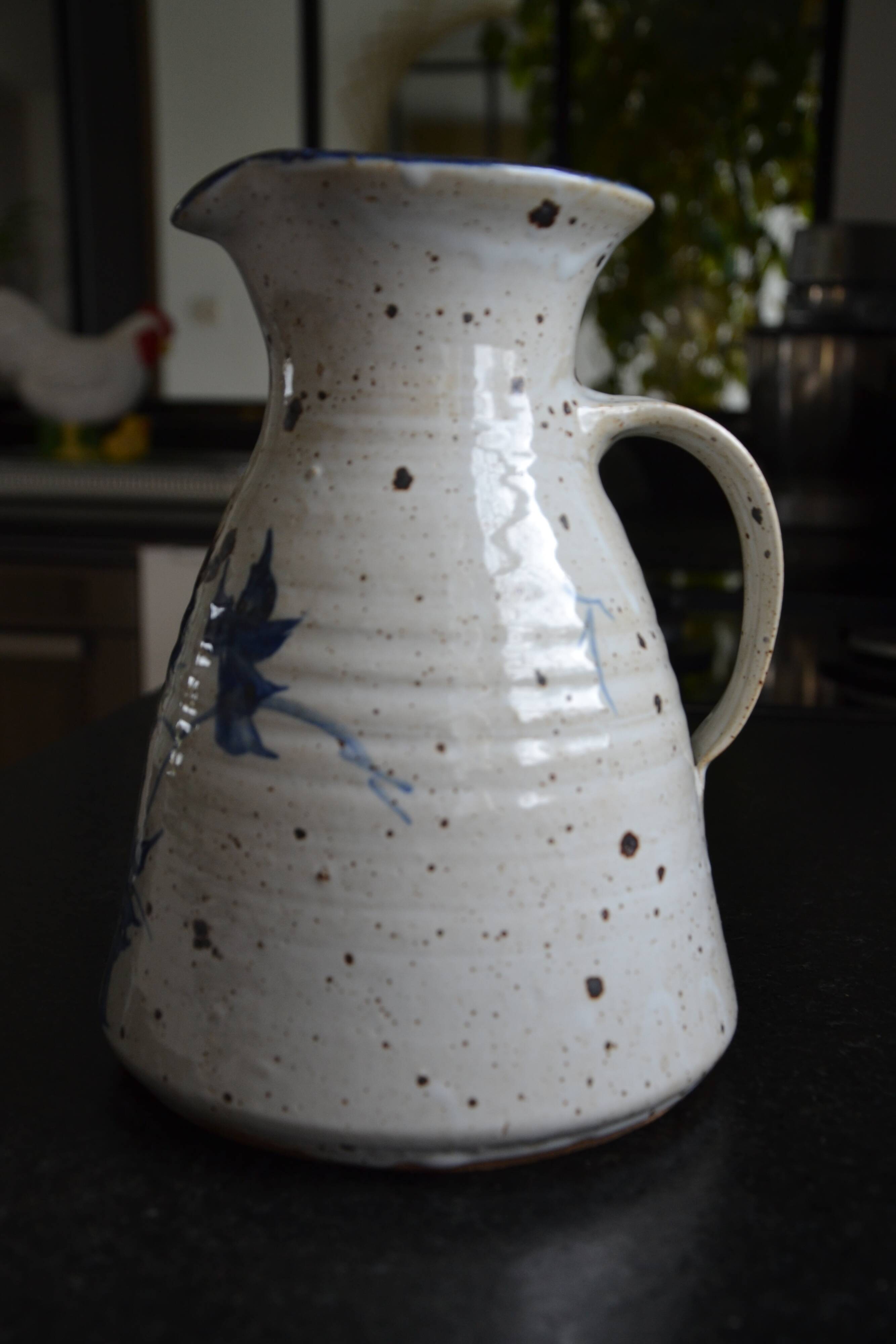 Large pyrite stoneware pitcher attributed to Guy Roland Marcy