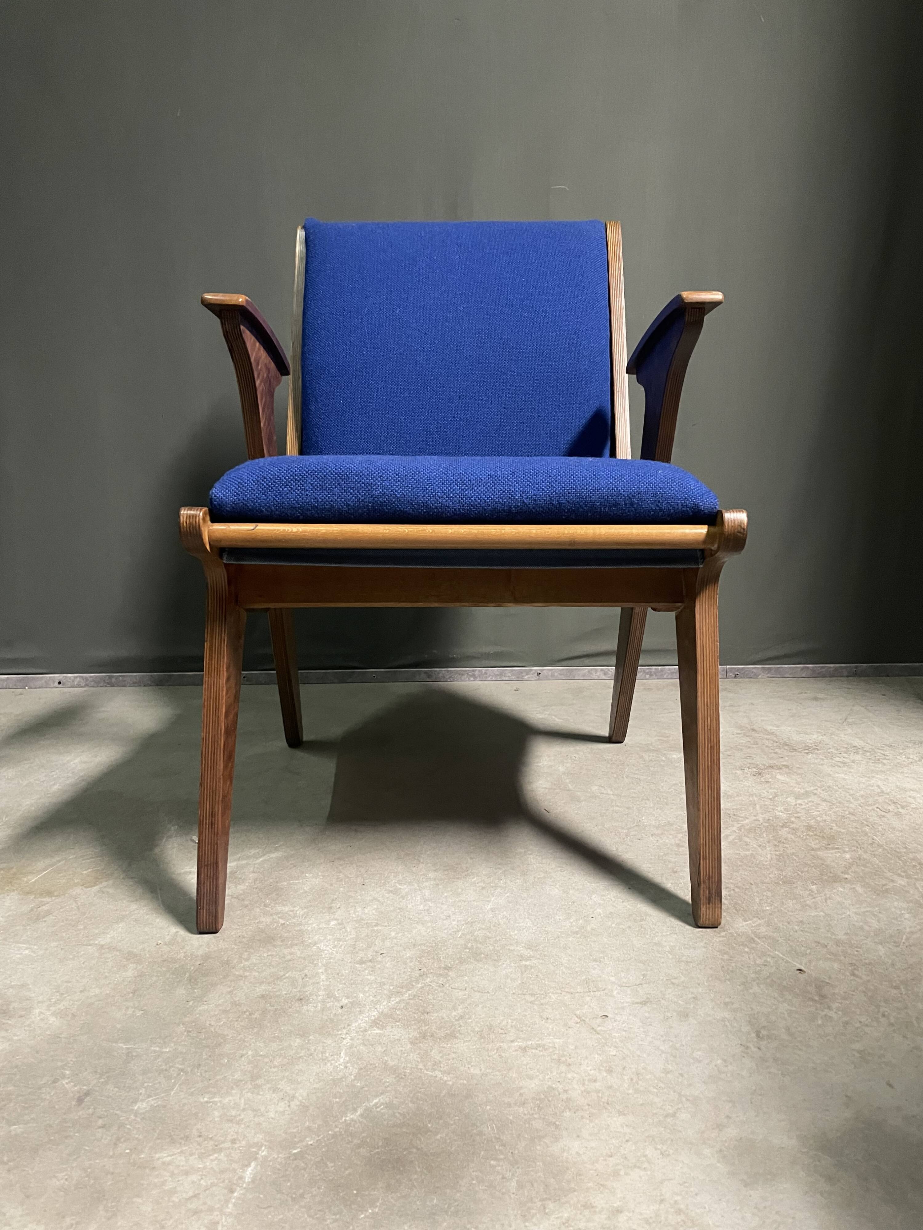 Very rare lounge chair by wim van gelderen for spectrum, 1950s