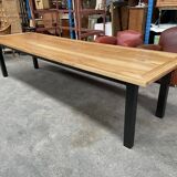 Restored oak farmhouse table of 3 meters