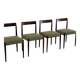 Set of 4 Lübke dining chairs with rosewood