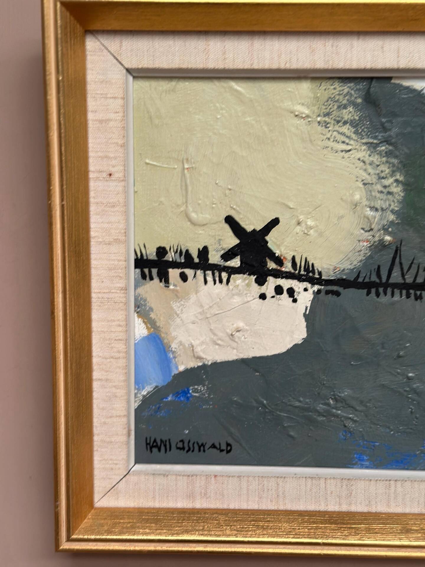 Swedish Oil on Canvas – “Kvarnvägen” by Hans Osswald – Signed