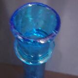 Bubble blown glass bottle Biot 20th century small model