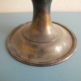 old silver-plated metal bowl cup shabby chic