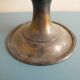 old silver-plated metal bowl cup shabby chic