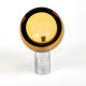 Wall lamps in chromed metal and glass by Archimède Séguso