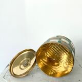 Mother-of-pearl and brass box