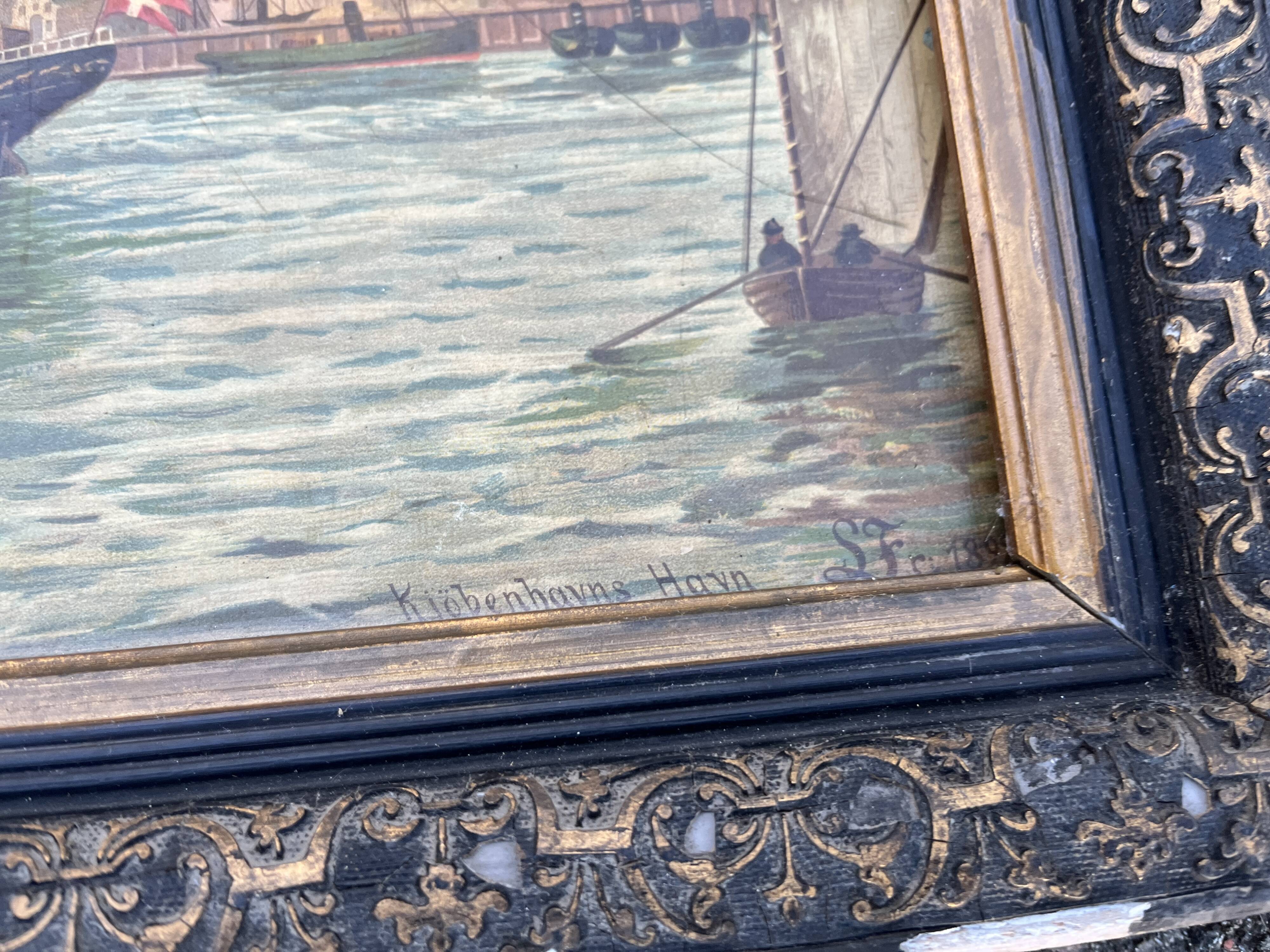 Beautiful Pair of 19th Century Maritime Lithographs in the Style of Frederik Soerense