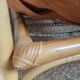 Vintage rattan and braided rope armchair
