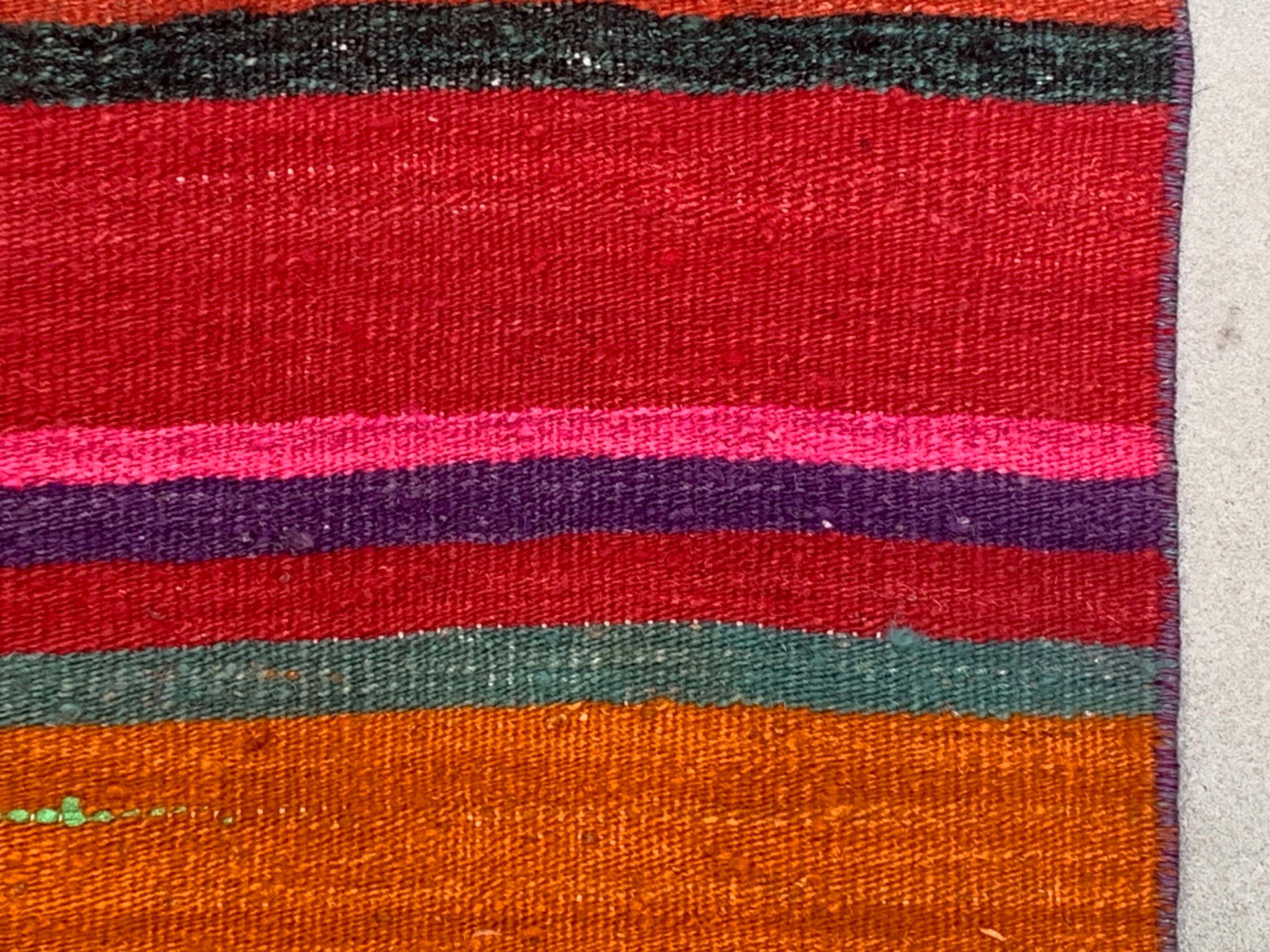 Old Turkish narrow Kilim Runner 283x51 cm shabby chic, vintage kelim