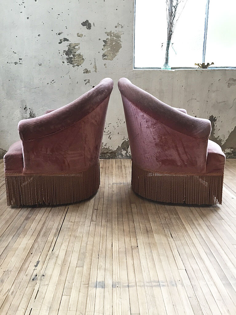 Armchairs pink captionne toad