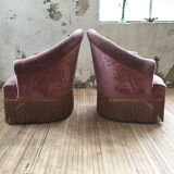 Armchairs pink captionne toad