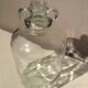 Demijohn in transparent glass