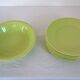 6 antique dinner plates and serving dish Ceramiche, Italy
