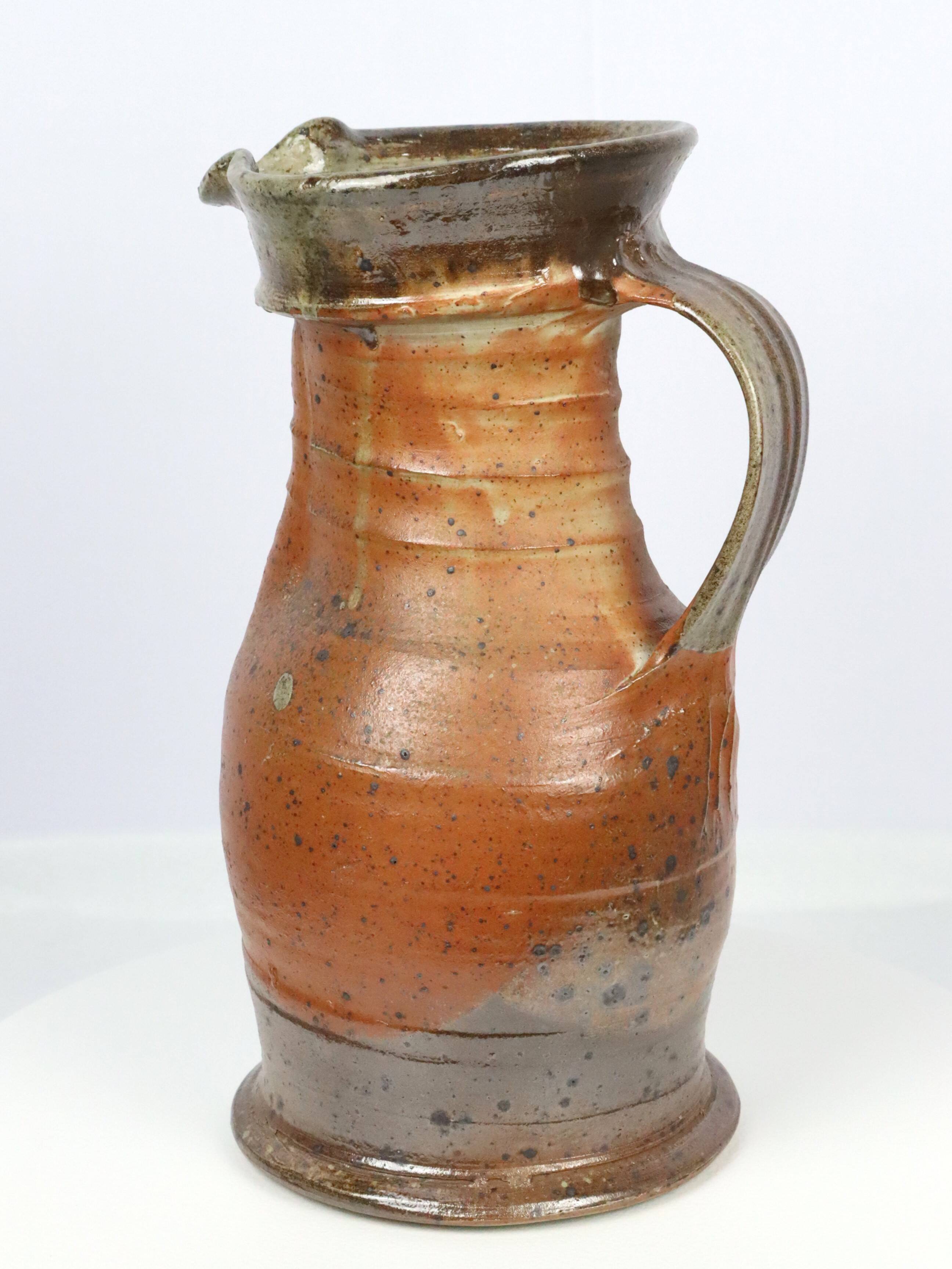 Stoneware pitcher vase by Pedley La Borne 1970
