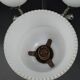 Vintage lamp 70/80 chrome dolphin fish chandelier and 3 opaline arms