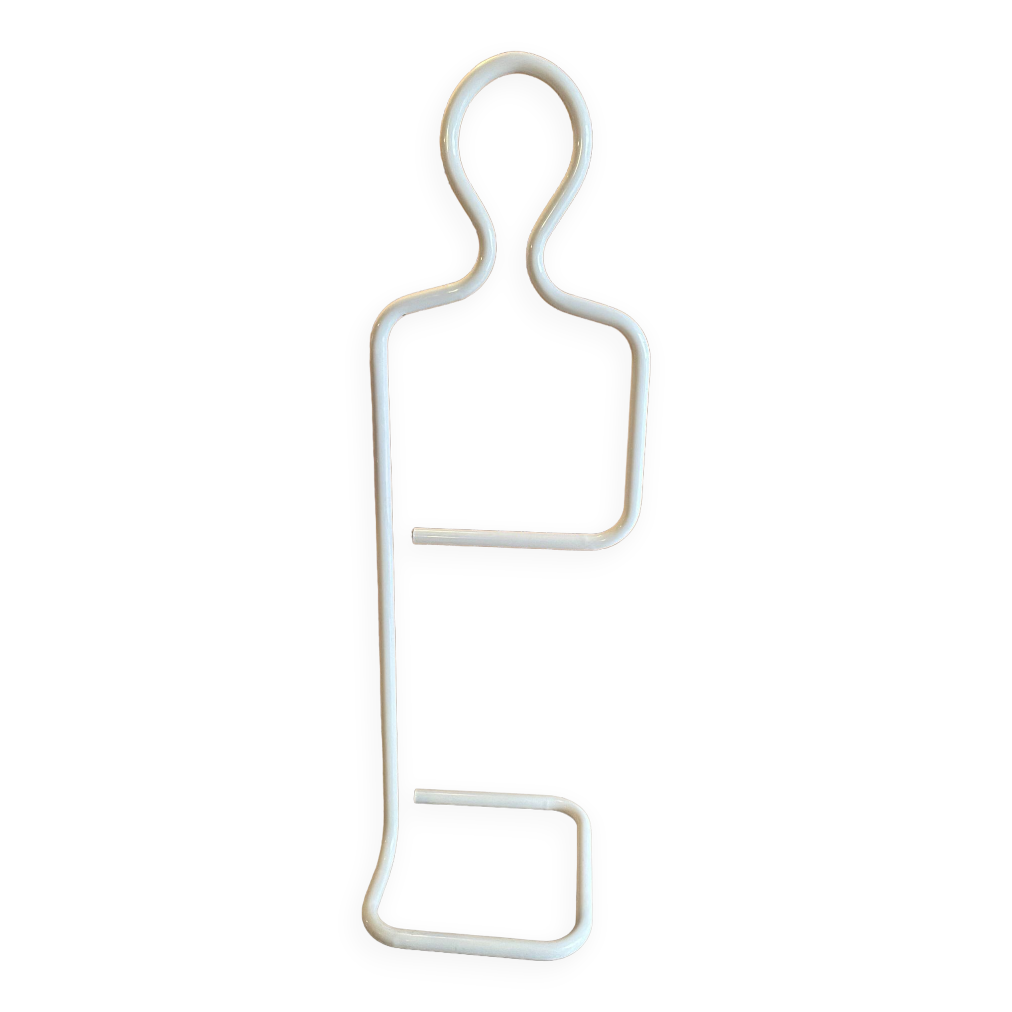 Mute valet in lacquered steel tube, Paolo Cagliari, Penta 1980