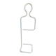 Mute valet in lacquered steel tube, Paolo Cagliari, Penta 1980