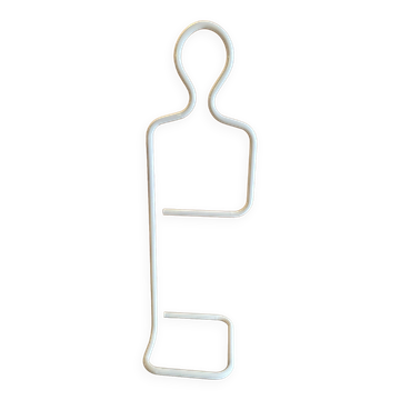 Mute valet in lacquered steel tube, Paolo Cagliari, Penta 1980