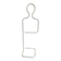 Mute valet in lacquered steel tube, Paolo Cagliari, Penta 1980