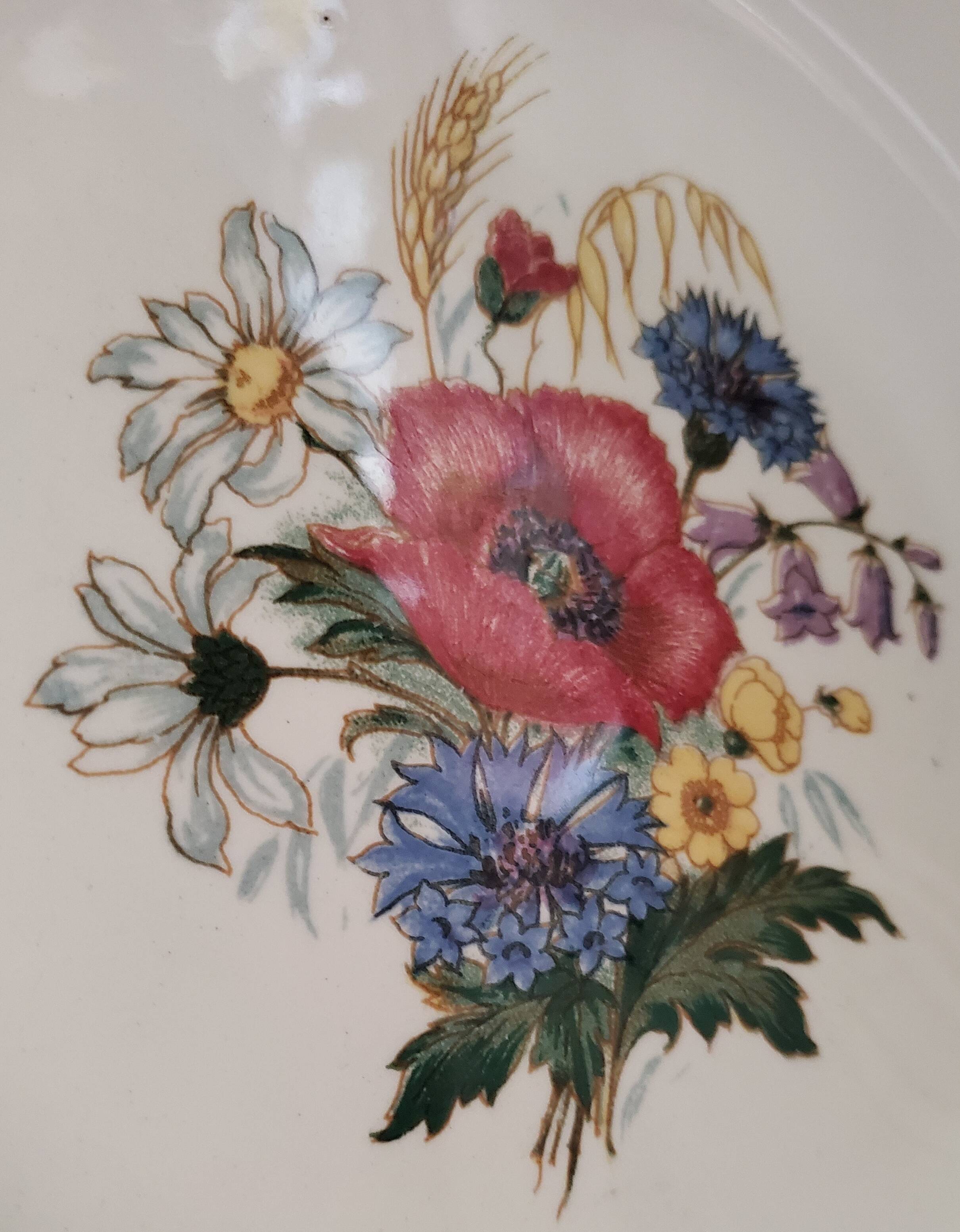 Sarreguemines Flat Plates: Summer