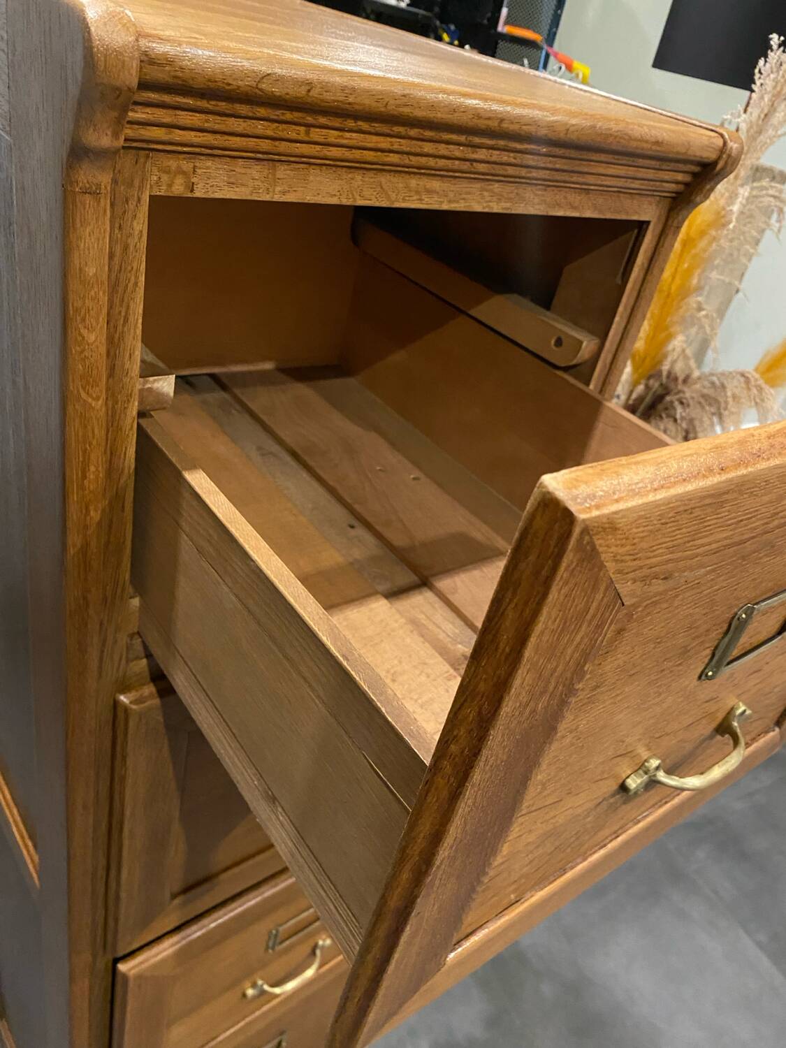 Wooden drawer filing cabinets
