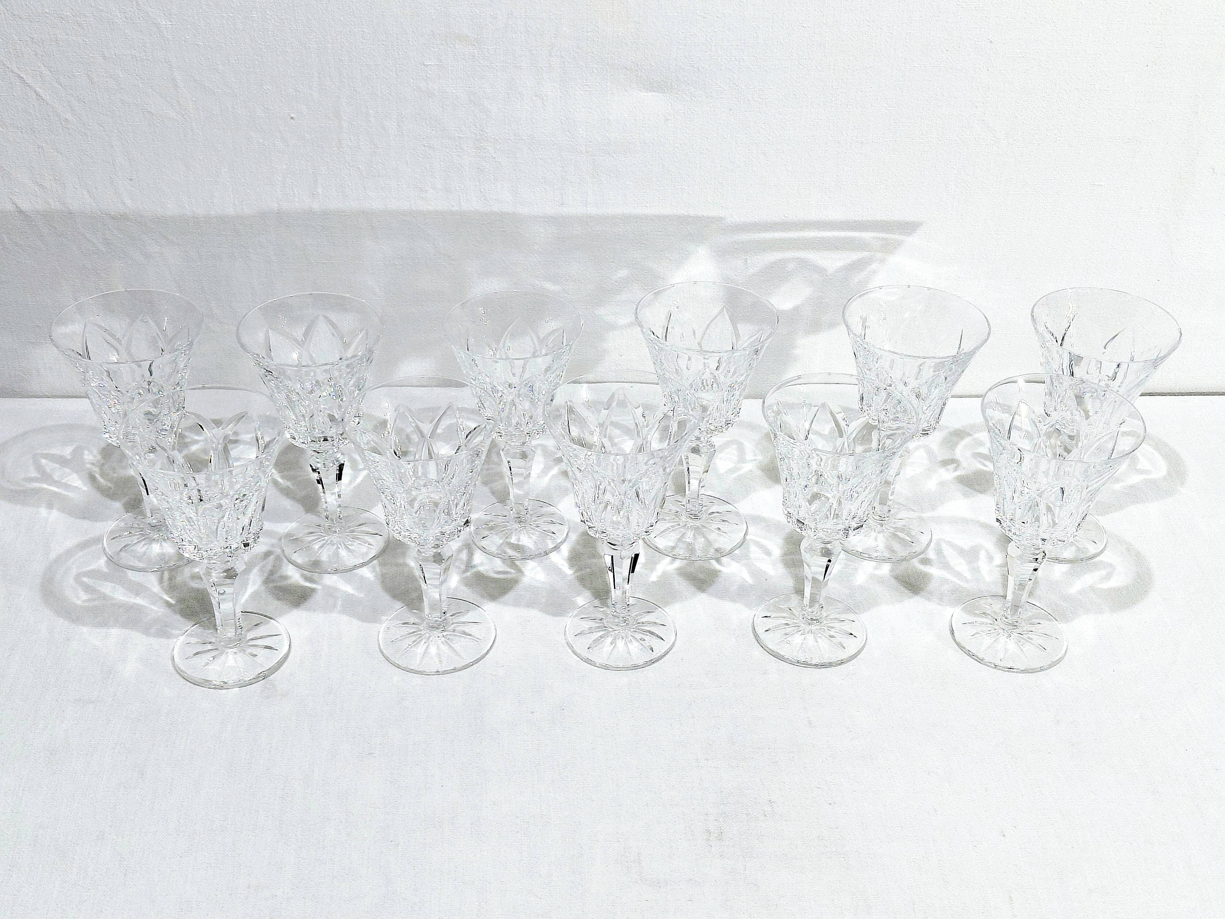 11 LIQUEUR GLASSES ST LOUIS CAMARGUE MODEL