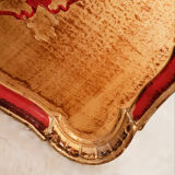 Venetian red and gold plateau