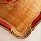 Venetian red and gold plateau