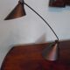 Table lamp, tiltable and adjustable, grey metal