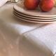 Nappe ancienne en damassée coton teintée en rose thé