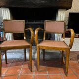 Pair of bridge armchairs