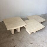 Travertine pull out tables