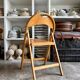 Light wooden folding chair