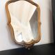 Golden wood mirror
