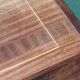 Table de chevet, teck et palissandre